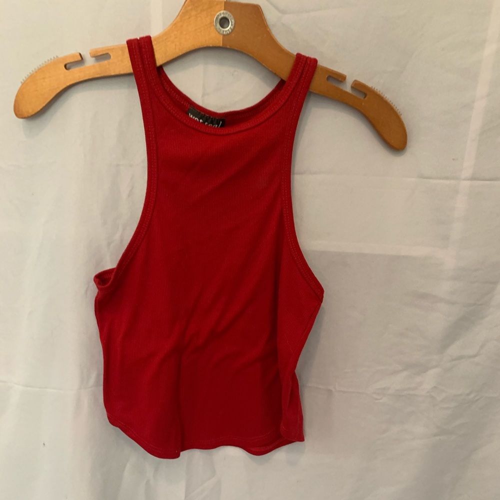 Red tank top